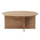 Τραπεζάκι σαλονιού Soleil Megapap χρώμα sapphire oak Ø90x40εκ.