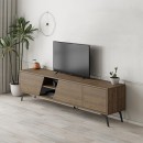 Έπιπλο τηλεόρασης Fiona Megapap χρώμα ανοιχτό καρυδί 180x35,6x48εκ.