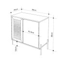 Μπουφές Naive Megapap χρώμα sapphire oak 80x40x80εκ.