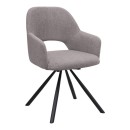 Σετ τραπεζαρία 5τμχ Rubes - Gabriel Megapap χρώμα φυσικό οξιάς - ανοιχτό μπεζ Ø100x78εκ.