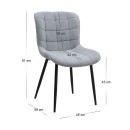 Σετ τραπεζαρία 5τμχ Rubes - Chiara Megapap χρώμα φυσικό οξιάς - γκρι Ø100x78εκ.