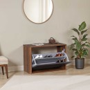 Παπουτσοθήκη 6 ζεύγων Step Megapap χρώμα καρυδί 60x30x42εκ.