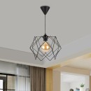 Φωτιστικό οροφής Pyant Megapap μεταλλικό μονόφωτο χρώμα μαύρο 23x17x70εκ.