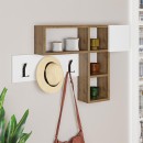 Κρεμάστρα τοίχου Game Megapap χρώμα sapphire oak - λευκό 99,5x15x61εκ.