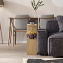 Τραπεζάκι βοηθητικό Homemania Megapap χρώμα sapphire oak 60x20x60εκ.