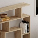 Βιβλιοθήκη Labirent Megapap χρώμα sapphire oak 125x22x129εκ.