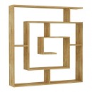 Βιβλιοθήκη Labirent Megapap χρώμα sapphire oak 125x22x129εκ.