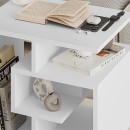 Τραπεζάκι βοηθητικό Labirent Megapap Megapap χρώμα λευκό 54x40x45εκ.