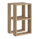 Κομοδίνο - Τραπεζάκι βοηθητικό Lonie Megapap χρώμα sapphire oak 34x30x55εκ.