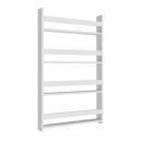 Επιτοίχια βιβλιοθήκη - ραφιέρα Montessori Megapap χρώμα λευκό 74x10x120εκ.