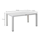 Τραπέζι πολυπροπυλενίου Kalan Megapap χρώμα λευκό 150x90x75εκ.