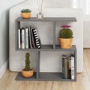 Τραπεζάκι βοηθητικό Homemania Megapap χρώμα ανθρακί 60x20x60εκ.