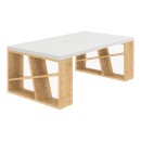 Τραπεζάκι σαλονιού Honey Megapap χρώμα sapphire oak - λευκό 105x60x40εκ.