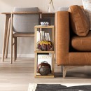 Τραπεζάκι βοηθητικό Lazena Megapap χρώμα sapphire oak 60x22x57εκ.