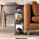 Τραπεζάκι βοηθητικό Lazena Megapap χρώμα γκρι ρετρό 60x22x57εκ.