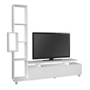 Σύνθεση τηλεόρασης Tulip Megapap χρώμα λευκό 160x29,5x160εκ.