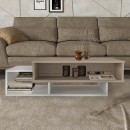 Τραπεζάκι σαλονιού Tab Megapap χρώμα λευκό - cordoba 105x60x32εκ.