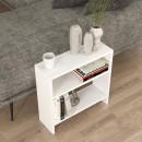 Τραπεζάκι βοηθητικό Silvanus Megapap χρώμα λευκό 51x17,5x49εκ.