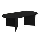 Τραπεζάκι σαλονιού Cortado Megapap χρώμα μαύρο 120x60x39,6εκ.
