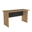 Γραφείο εργασίας Nika Megapap χρώμα sepet oak - ανθρακί 140x60x75εκ.