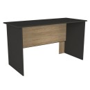 Γραφείο εργασίας Epito Megapap χρώμα ανθρακί - sepet oak 140x59,6x76,8εκ.