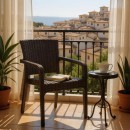 Πολυθρόνα πολυπροπυλενίου Clio Megapap recycled χρώμα καφέ 57x55x86εκ.