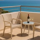 Πολυθρόνα πολυπροπυλενίου Clio Megapap recycled χρώμα cappuccino 57x55x86εκ.