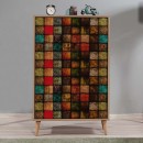 Παπουτσοθήκη - Ντουλάπι Soho Megapap χρώμα sonoma 80x36x127εκ.