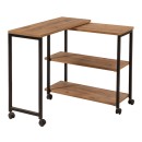 Τραπεζάκι βοηθητικό Frenk Megapap πολυμορφικό χρώμα atlantic pine 76x30x66εκ.