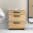 Κομοδίνο - Συρταριέρα γραφείου Roco Megapap χρώμα φυσικό οξιάς 40x39x57εκ.