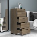 Συρταριέρα Helia Megapap χρώμα καρυδί 60x44x108εκ.