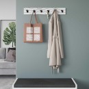 Κρεμάστρα τοίχου Flow Megapap χρώμα λευκό 63x1,8x9,8εκ.