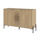 Μπουφές Naive Megapap χρώμα sapphire oak 126x40x80εκ.