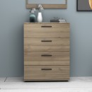 Συρταριέρα Velika Megapap χρώμα καρυδί 73x44x96εκ.