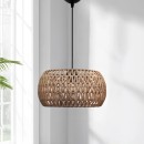 Φωτιστικό οροφής Miranda Megapap E27 από σχοινί μονόφωτο χρώμα φυσικό Ø30x70εκ.