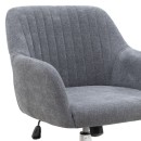 Καρέκλα γραφείου Lana Megapap υφασμάτινη χρώμα γκρι 61x61x80/90εκ.