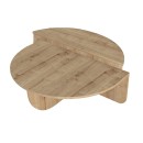 Τραπεζάκι σαλονιού Nilvia Megapap χρώμα sapphire oak Ø85x35εκ.