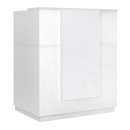 Γραφείο υποδοχής - reception Gemini Megapap χρώμα λευκό 100x70x110εκ.