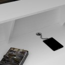 Γραφείο υποδοχής - reception Gemini Megapap χρώμα λευκό 120x70x110εκ.