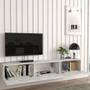 Έπιπλο τηλεόρασης επιτοίχιο Damla Megapap με LED χρώμα λευκό εφέ μαρμάρου 180x29,5x29,5εκ.