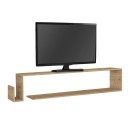Έπιπλο τηλεόρασης επιτοίχιο Regnar Megapap χρώμα sapphire oak 168,6x25x31,8εκ.