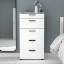 Συρταριέρα Helia Megapap χρώμα λευκό 60x44x108εκ.