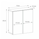 Καθρέπτης μπάνιου Binary Μegapap χρώμα λευκό 75x17,2x65εκ.