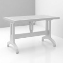 Τραπέζι πολυπροπυλενίου Callan Megapap χρώμα λευκό 120x70x73εκ.