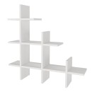 Ραφιέρα τοίχου Juke Megapap χρώμα λευκό 81,8x18x80εκ.