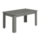 Τραπέζι Denzel Megapap χρώμα γκρι σκυροδέματος 120x80x76εκ.