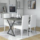 Τραπέζι Bette Megapap χρώμα γκρι σκυροδέματος 140x80x76εκ.