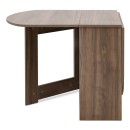 Τραπέζι Winslet Megapap επεκτεινόμενο χρώμα καρυδί 34(63+63)x80x76εκ.