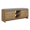 Παπουτσοθήκη Zulla Megapap χρώμα ανοιχτό καρυδί 110x37x43εκ.