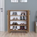 Ντουλάπι κουζίνας/μπάνιου - Παπουτσοθήκη Lilly Megapap χρώμα pine oak 72x32,5x88εκ.